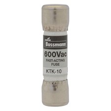 BUSSMANN KTK-3/4 Fuse,Midget,3/4A,KTK Series 6F130