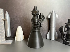 SpaceX Raptor 3 Rocket Engine | 3D Printed Model | Black |...