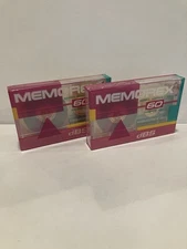 2 Sealed Memorex DBS Type I Normal Bias 60 Minute Blank Cassette Tape