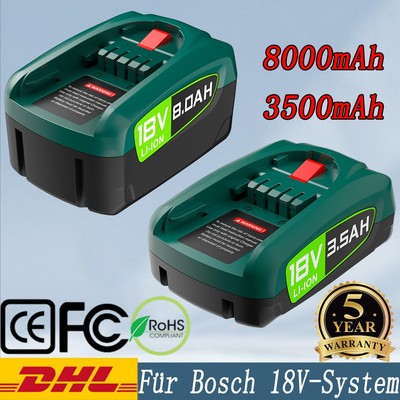 Für Bosch 18V 8Ah Li-Ion Akku Gloria Gardena PBA PSB PSR Ersatzakku Staubsauger
