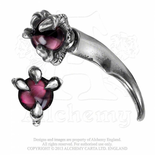 Alchemy England Dragon´S Orb Claw Ein Ohrstecker Pewter Zinn-image