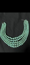 18" Adjustable 5 Layered Turquoise Howlite Beaded Necklace