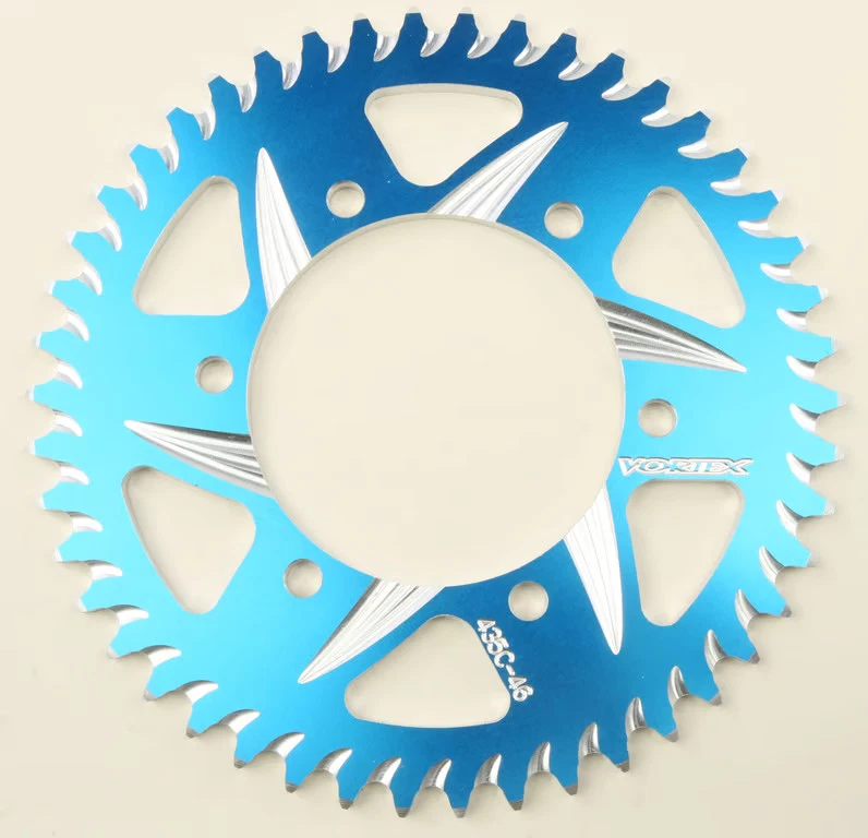 Vortex CAT5 Rear Sprocket (525 / 46T) (Blue) Compatible with 06-18 Yamaha YZF-R6 - Image 2 of 4