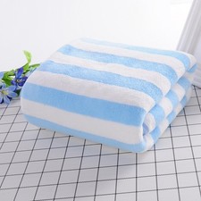 Small/Large Beach Towels Soft Absorbent Striped Towels Home Bath Towel