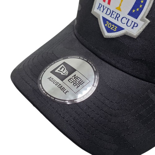 Official 2023 Ryder Cup Cap - New Era - Marco Simone Rome Italy - Black Camo Hat - Picture 3 of 5