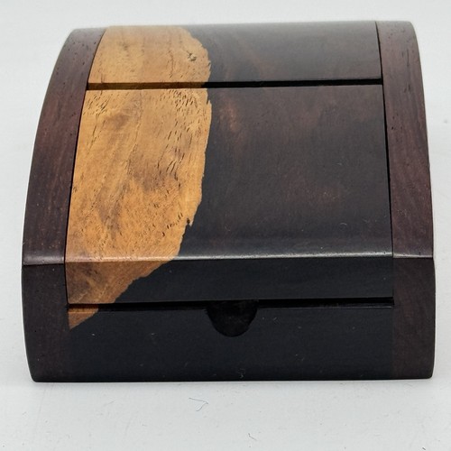 Jay O Boxes Handmade Wooden Decorative Jewelry Trinket Kingwood Blackwood Signed - Picture 3 of 15