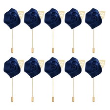 Rose Boutonnieres, 10 Pack Groom Wedding Boutonnieres Pocket Handmade Flower ...