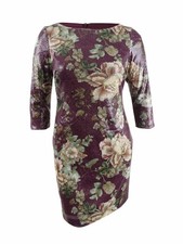 Vince Camuto Women's Sequined Floral Shift Dress