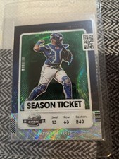 2021 Panini Contenders Optic Salvador Perez #18 Season Ticket Green Prizm