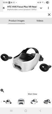 HTC Vive Focus Plus Virtual Reality Headset + 6DoF Controller