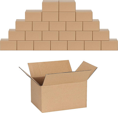 7X5X4 Inches Shipping Boxes Pack of 25, Small Corrugated Cardboard Box for Busin