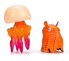 2pcs Jellyfish Dumbo Octopus Animal Figure Toy PVC Doll Small Figurine Birthday