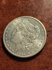 1884 CC Morgan Silver Dollar, uncirculated Carson City    1884