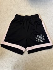 Eric Emanuel EE Basic V2 Shorts Black Mesh Authentic Men Small 6" Inseam