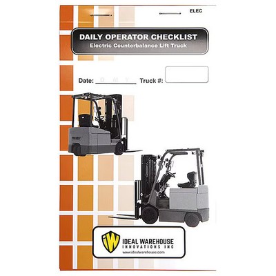 Ideal Warehouse Innovations 70-1076-CP Replacement Checklist Book, 1 3