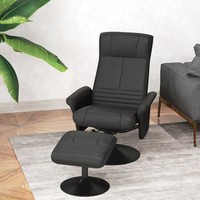 Homcom Relaxsessel Mit Hocker Drehbarer Fernsehsessel Mit Liegefunktion