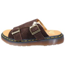 Dr.Martens Dr. Martens SUEDE SLIDE SANDALS Womens Brown 30734201 Used e359dfc432
