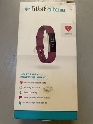 Fitbit ALTA HR Wristband Activity Tracker (Fb408spms) - Fuchsia, Small