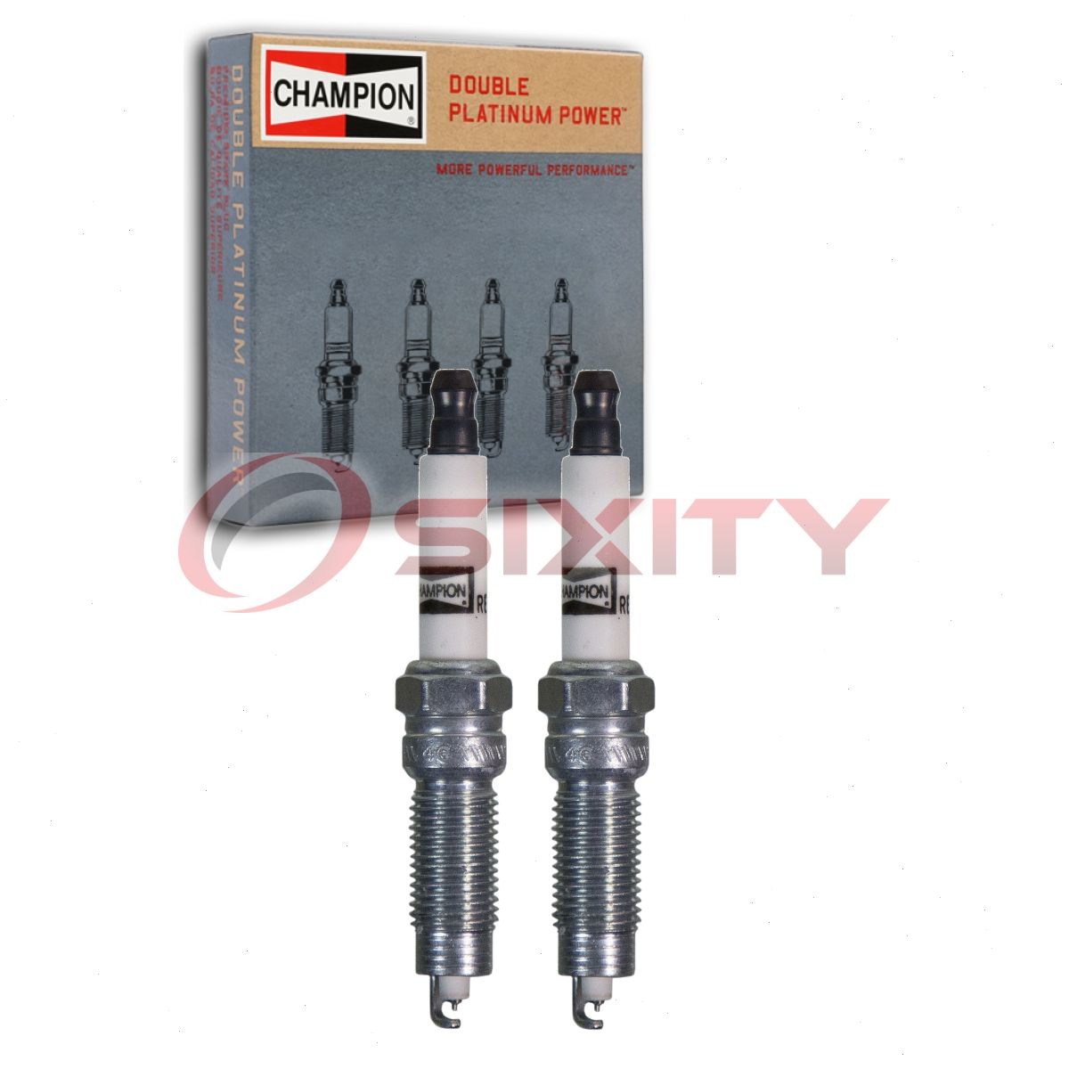 2 pc Champion Double Platinum 7406 Spark Plugs for RET9ZPMPB4 5507 Ignition un