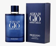 Acqua Di Gio Profondo by Giorgio Armani Cologne for Men EDP 4.2 oz New In Box