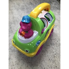 Barney Clean-up Shapes 10" Truck Electronic Talking Fisher-Price 2001 Works Read