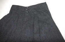 Lizwear Y2K Maxi Skirt Pleated 3-Button 100 Cotton Gray/Black-Tweed Wm. 12/14