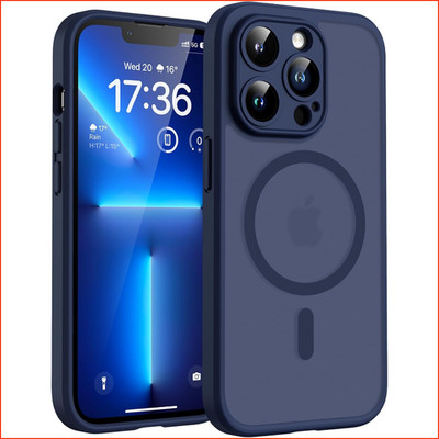 Handyhülle für iPhone 13 Pro Stoßfest Kratzfest MagSafe Blau 6,1 Zoll Case