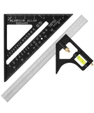 Rafter Square and Combination Square Tool Set 7" Speed Square 12" Carpenter