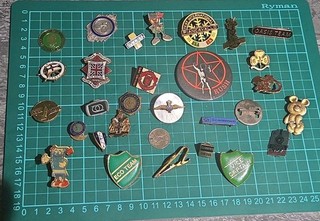 Misc Enamel Badges Medals Etc Job Lot Sport Transport Military