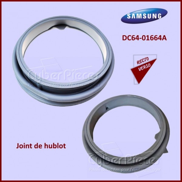 Manchette de hublot Samsung DC6401664A pour réparer une fuite d'eau sur machine à laver