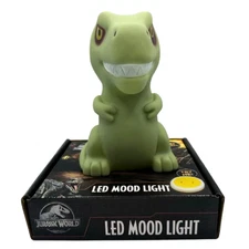 Jurassic World LED Mood Light 30-Minute Auto Shut-Off Timer 4"x6" Kids Light