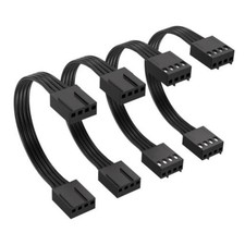 4 Pin PWM Fan Extension Cable Female to Female PC Fan Extension Cable for