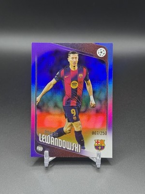 2025-26 Topps UEFA Club Competitions True Purple /250 - Robert Lewandowski