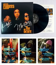 Lauryn Hill Wyclef Pras BAND Signed FUGEES THE SCORE Vinyl Album EXACT Proof JSA
