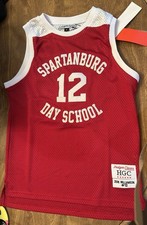 Zion Williamson #12 Med Spartanburg Day School Jersey Headgear Classics Red NEW