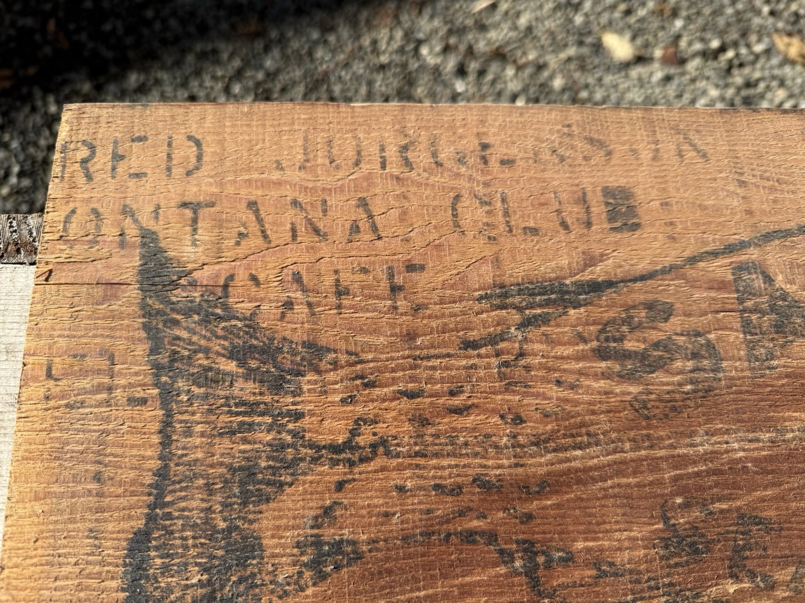 Vintage Seattle fish crate  San Juan Fish Co Sign