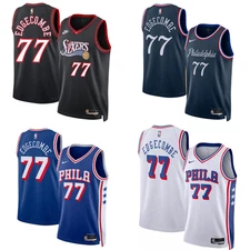 VJ #77 Edgecombe MEN Stitched Jersey Black/Blue/White/Navy S-2XL