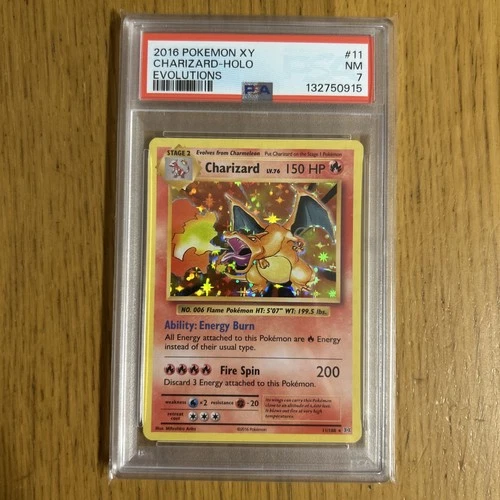 Pokemon Charizard 11/108 XY Evolutions Holo  PSA 7