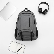 Computer Backpack Mesh Side Pockets Structured Backpack Front Compression