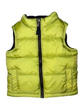 Gymboree Green Nylon Puffer Vest Full Zip 6-12 Months W/ Pockets Gorpcore