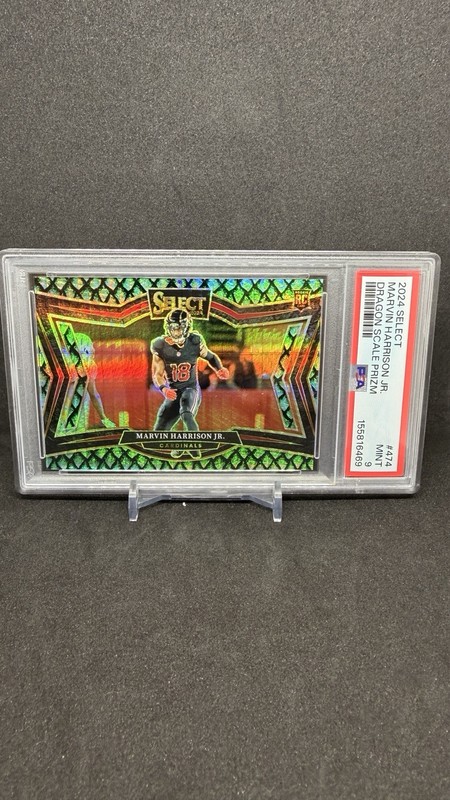2024 Panini Select MARVIN HARRISON JR. Dragon Scale Prizm /70 PSA 9 #474