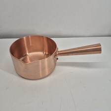 Mauviel 1830 France Copper Sugar Saucepan with Pour Spout 5.5 Inch Handcrafted
