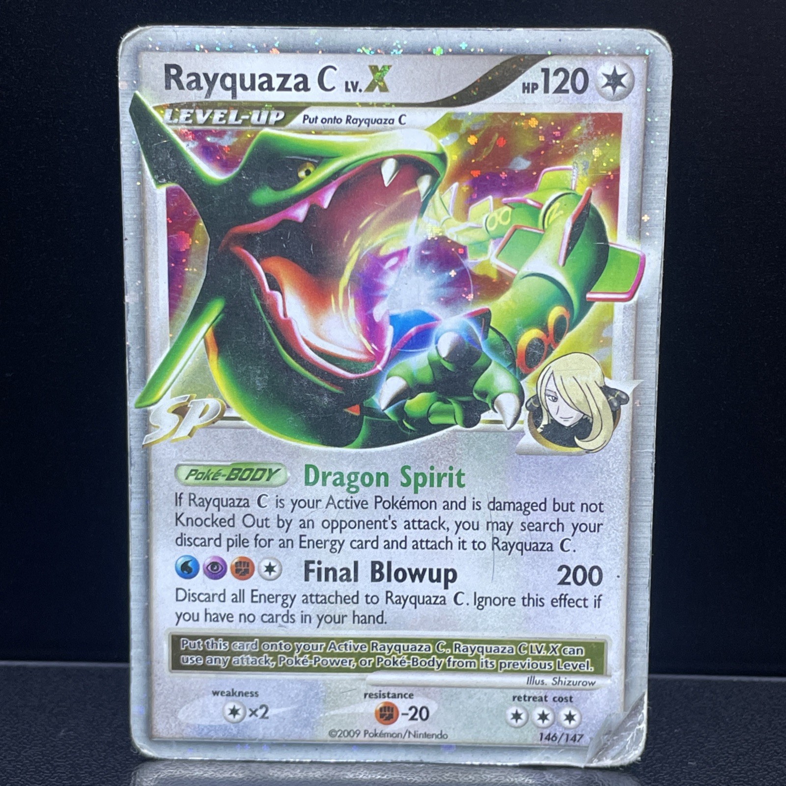 Pokemon TCG Rayquaza C LV.X SP Supreme Victors Holo Ultra Rare Eng 2009 146/147