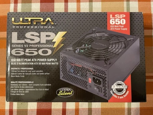 Ultra LSP Series V2 Professional 650 Watt Peak ATX Power Supply