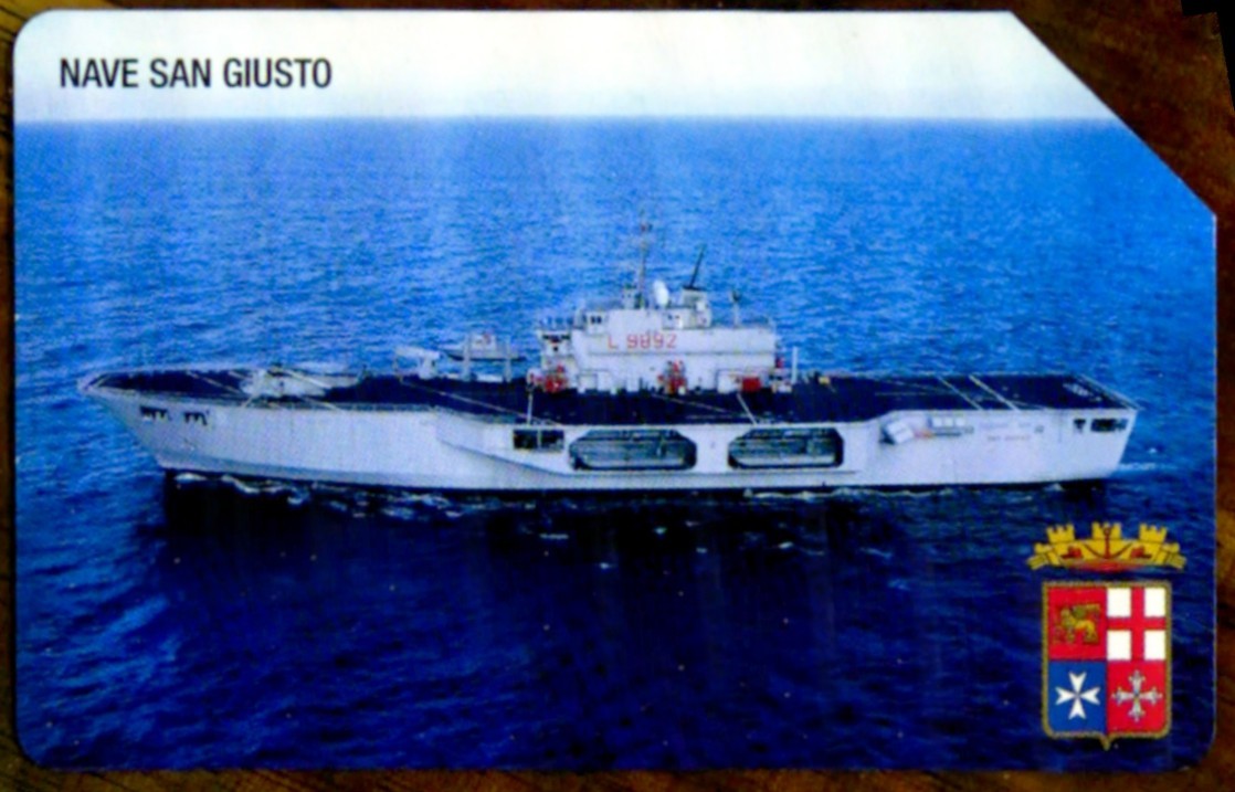 G 2118 620 C&C 4215 SCHEDA TELEFONICA USATA MARINA MILITARE NAVE SAN GIUSTO