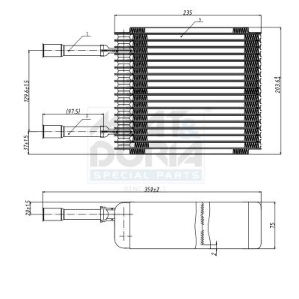 Meat & Doria Verdampfer Klimaanlage Klimaverdapfer Passend FüR Ford Courier-image