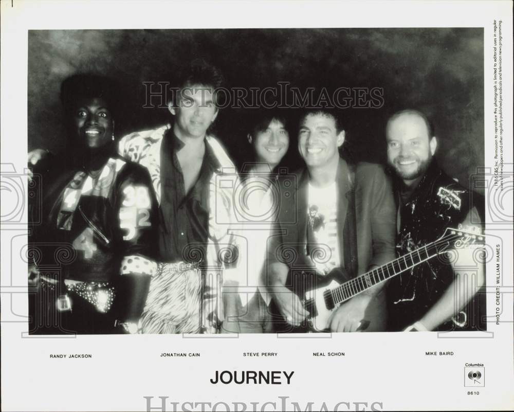 1986 Press Photo Journey, Music Group - lrq03120