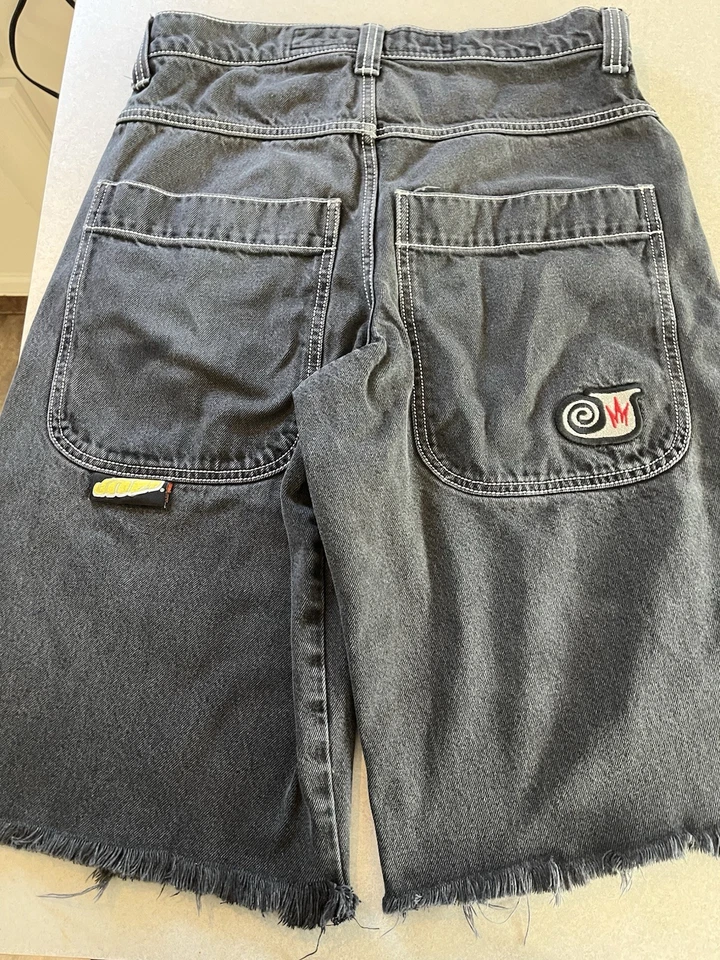 Pantalones Cortos JNCO 101 Twin Cannon 26 Negro Jet Talla 32 Corte Foto 2 de 4