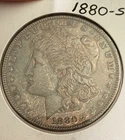 1880-S MORGAN SILVER DOLLAR IN BU CONDITION WITH NATURAL TONING