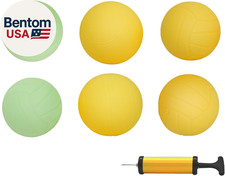 Spike Replacement Balls Set for Roundnet Game 6 Mixed Balls Standard Ball Glow i